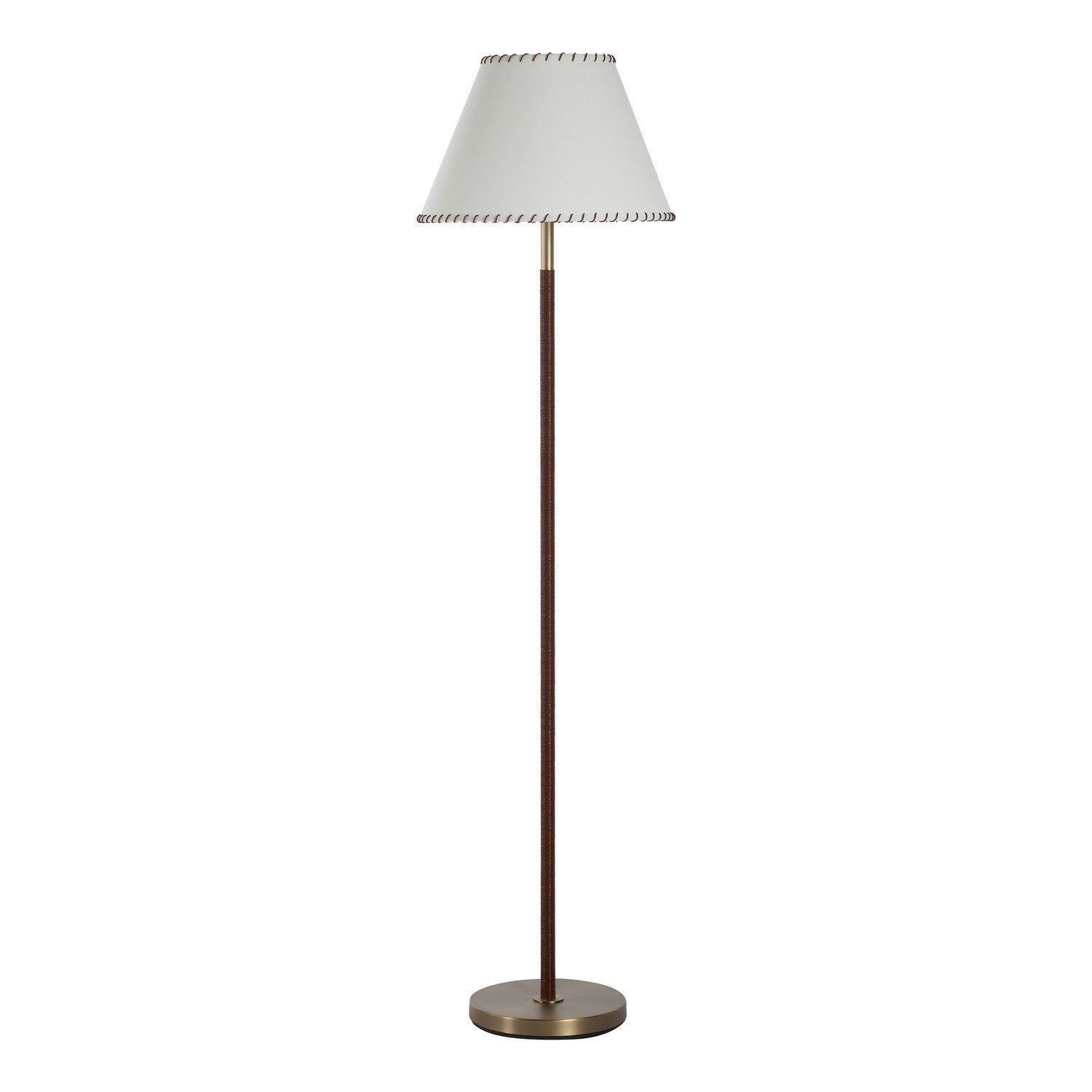 Elea Floor Lamp in Dark Antique Brushed Brass