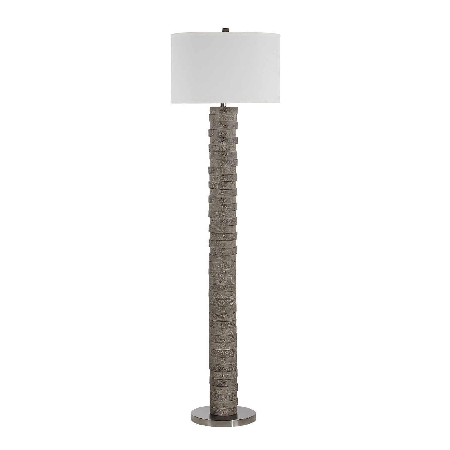 Moringa Floor Lamp in Warm Charcoal Grey