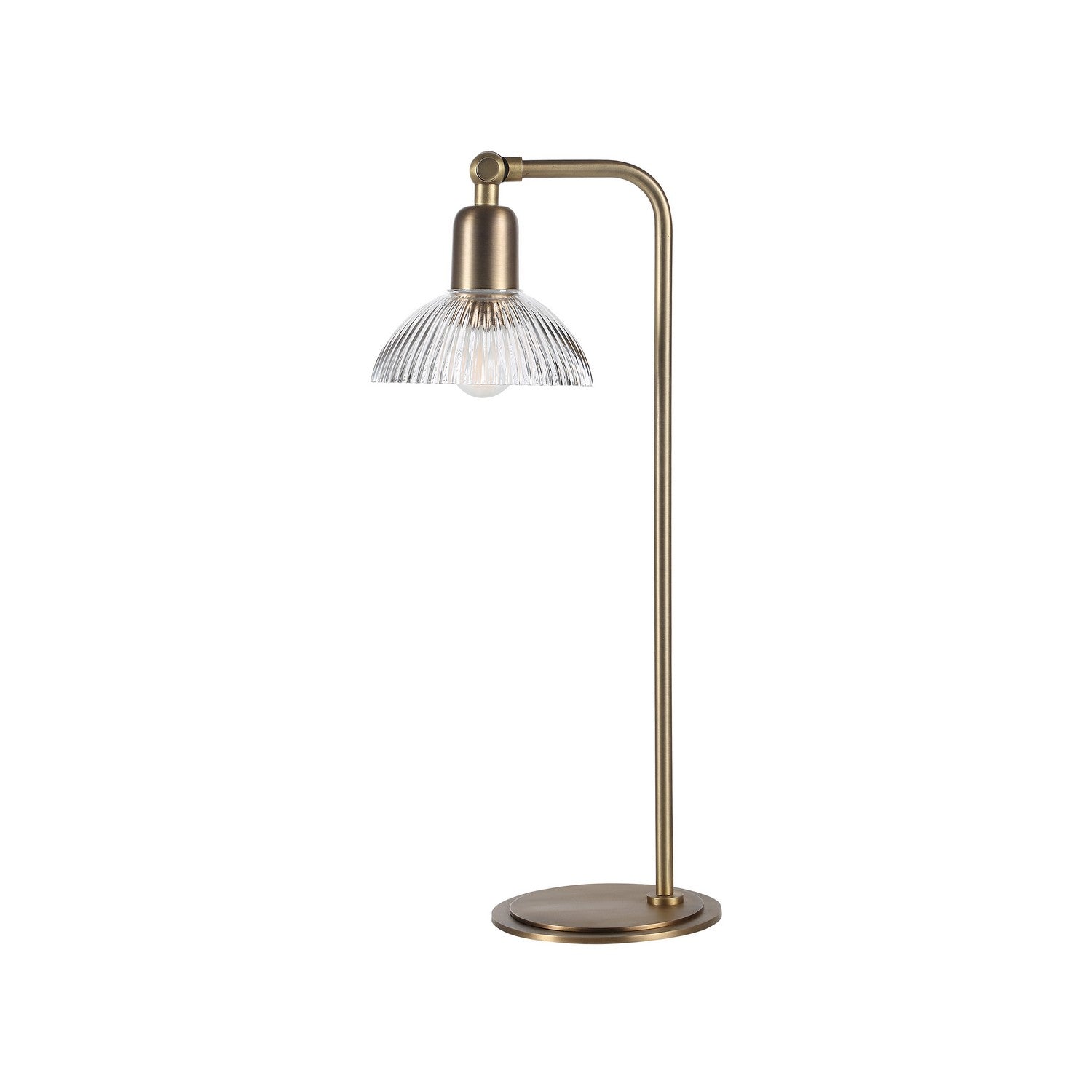 Samos Table Lamp in Antique Brushed Brass
