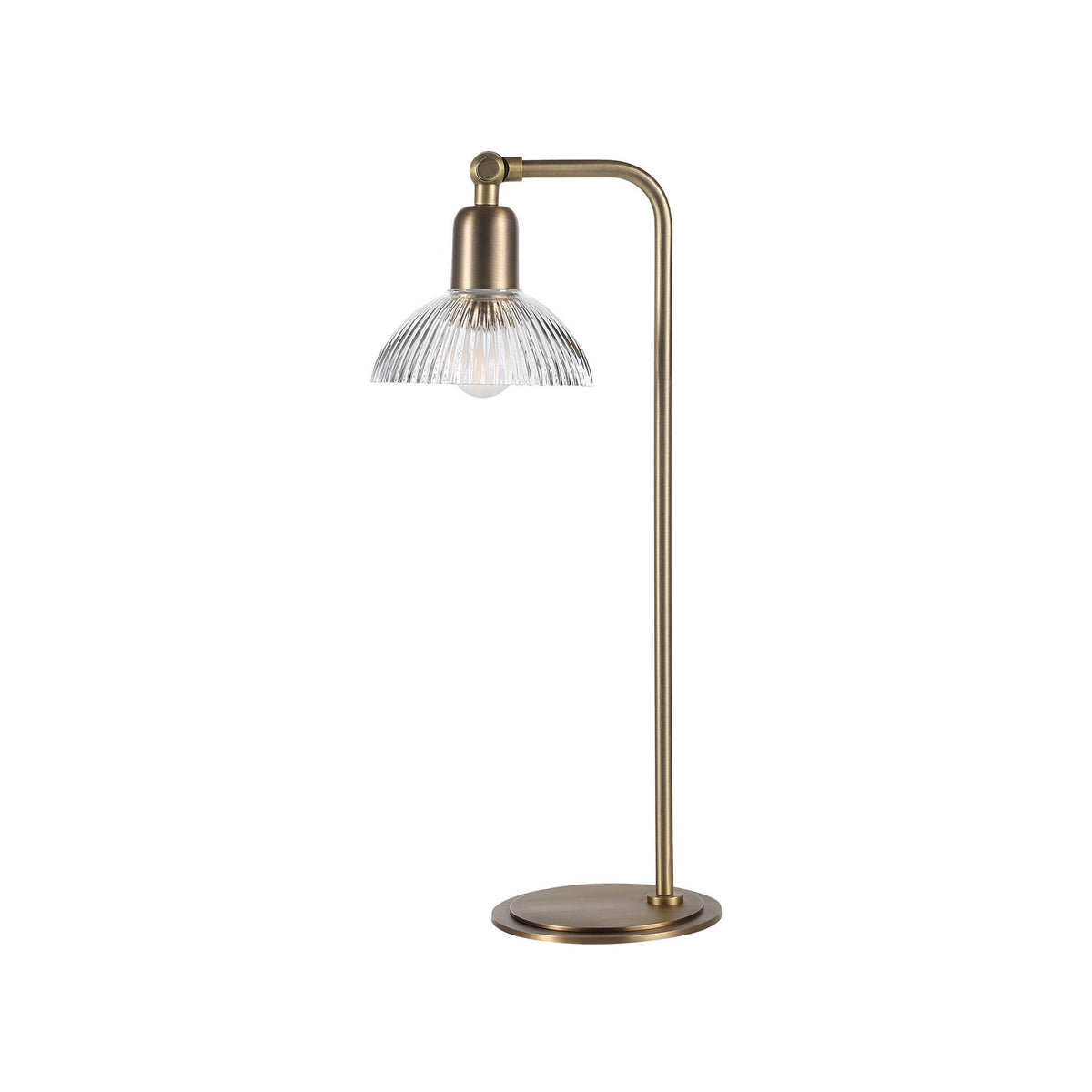Lampe à poser Samos en laiton brossé antique