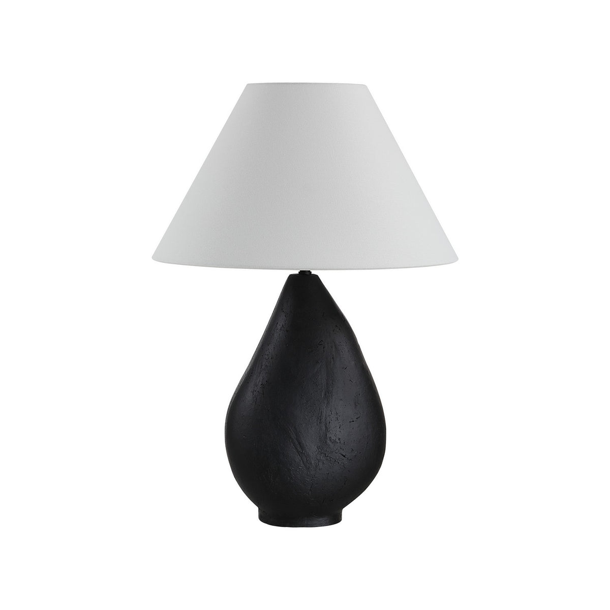 Lampe à poser Sotiria noir mat texturé
