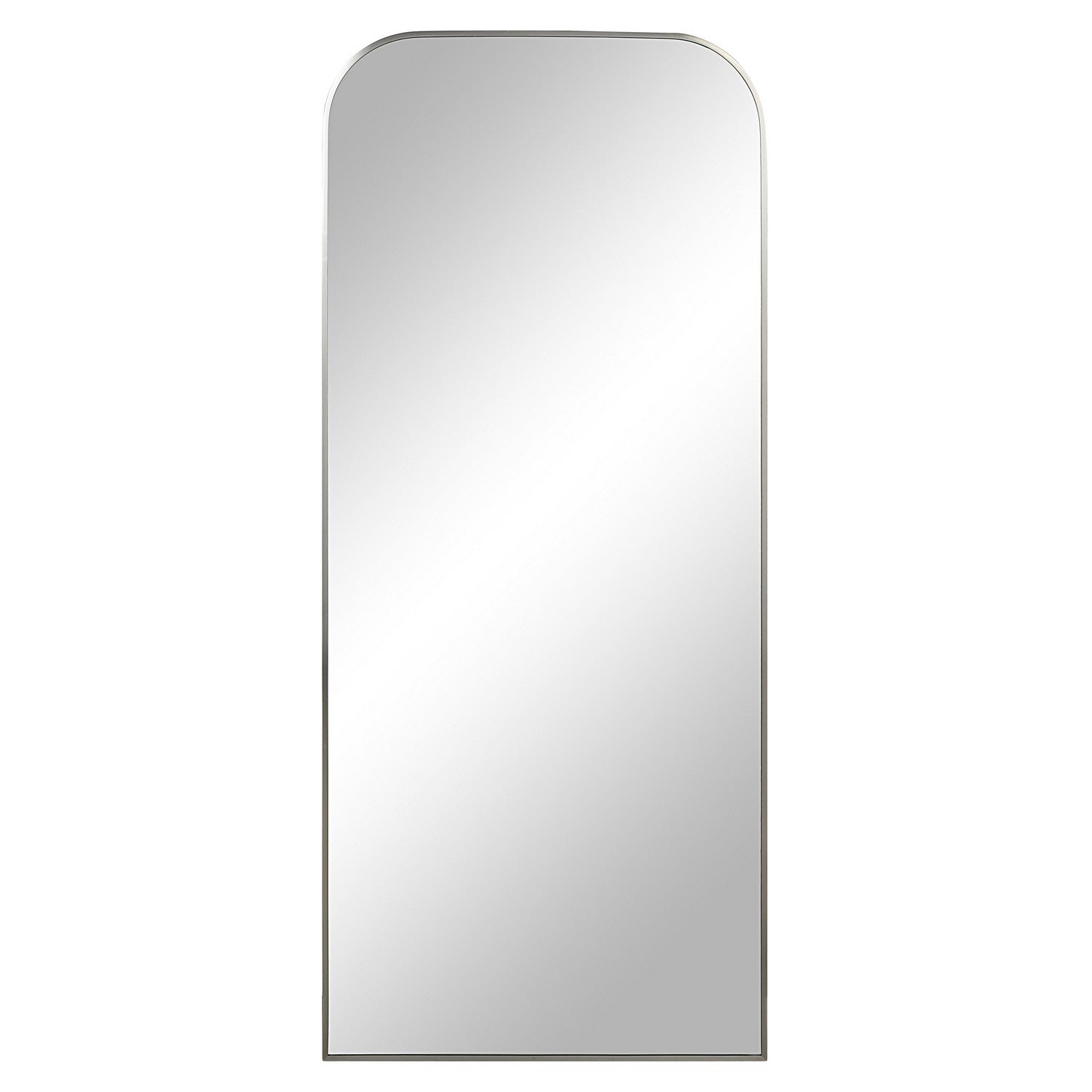 Samia Mirror in Brushed Nickel