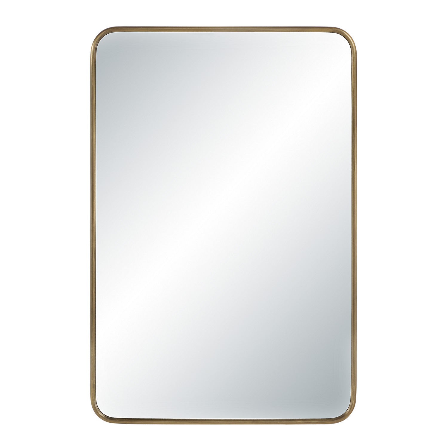 Franca Mirror in Dark Antique Brushed Brass