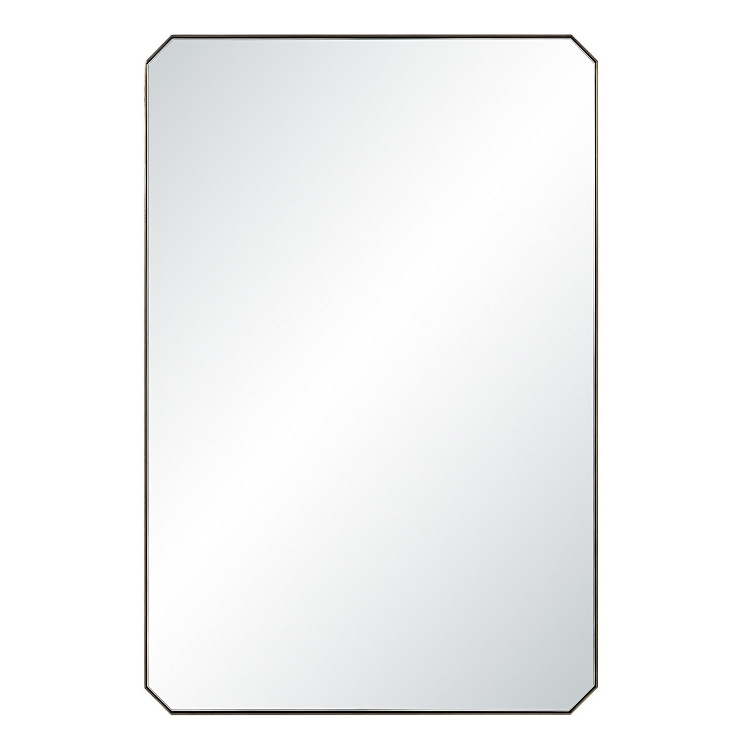 Nate Mirror in Plated Dark Antique Brushed Brass