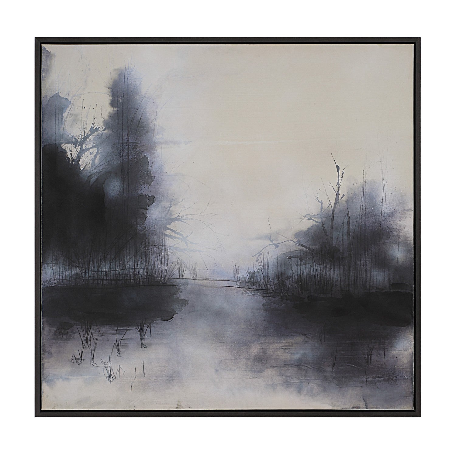Spencer Canvas Art in Dark Grey