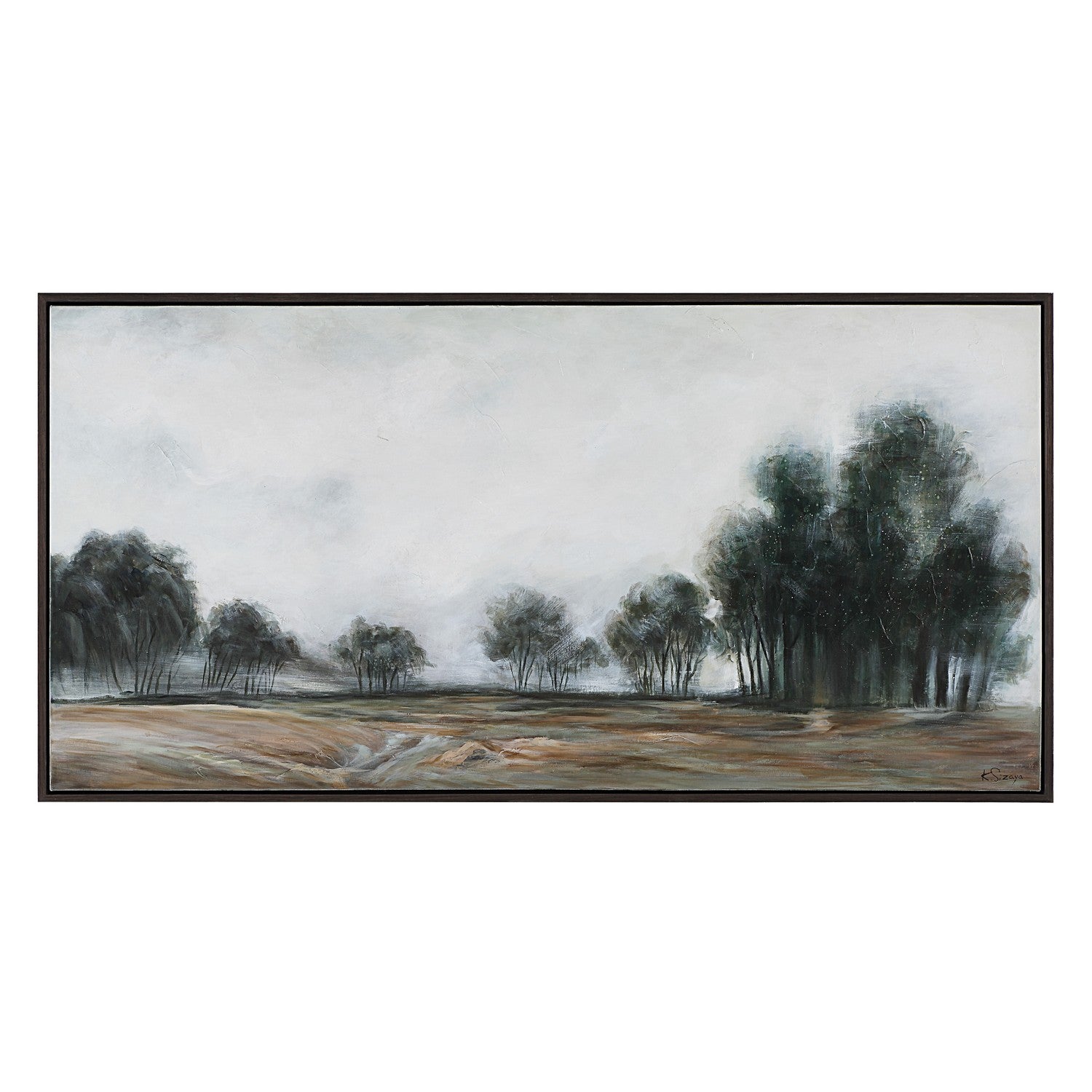 Westside Canvas Art in Black Oak
