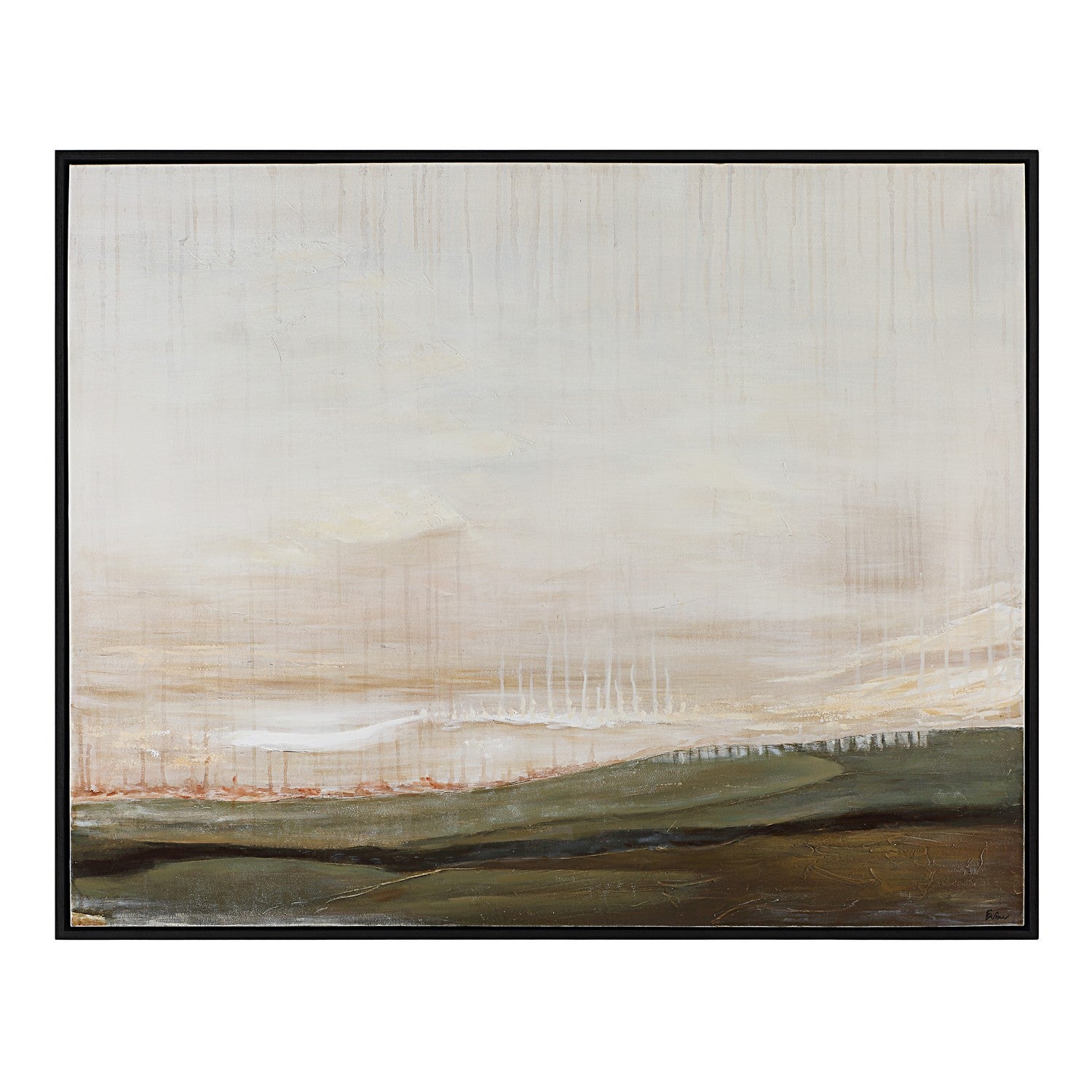 Mackay Canvas Art in Painted Matte Black