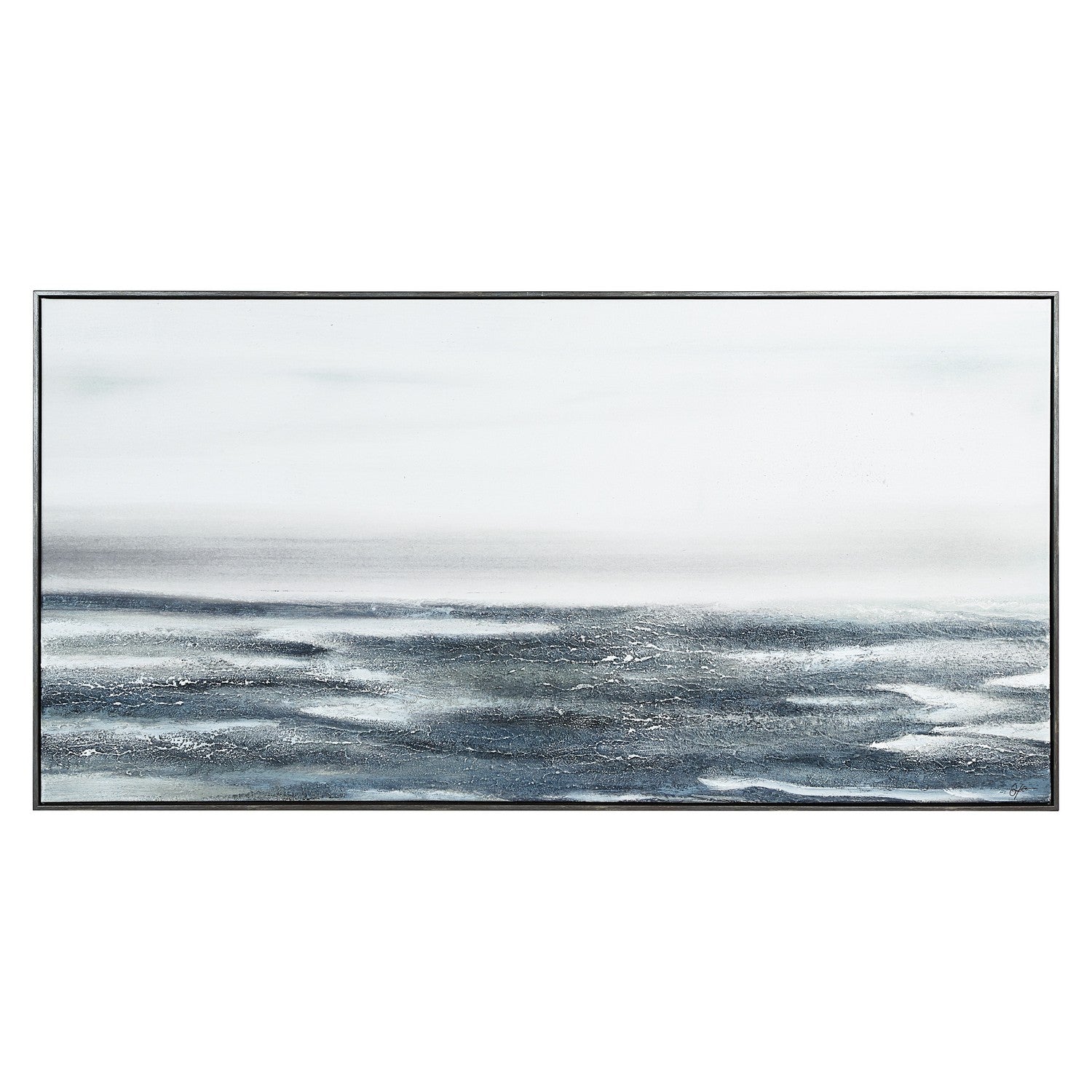 Mare Canvas Art in Grey Wood