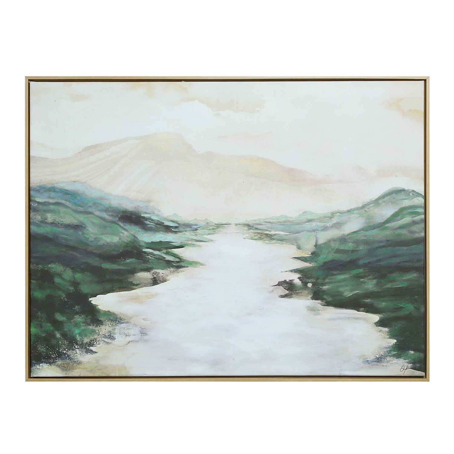 Molto Canvas Art in New Bleached Wood
