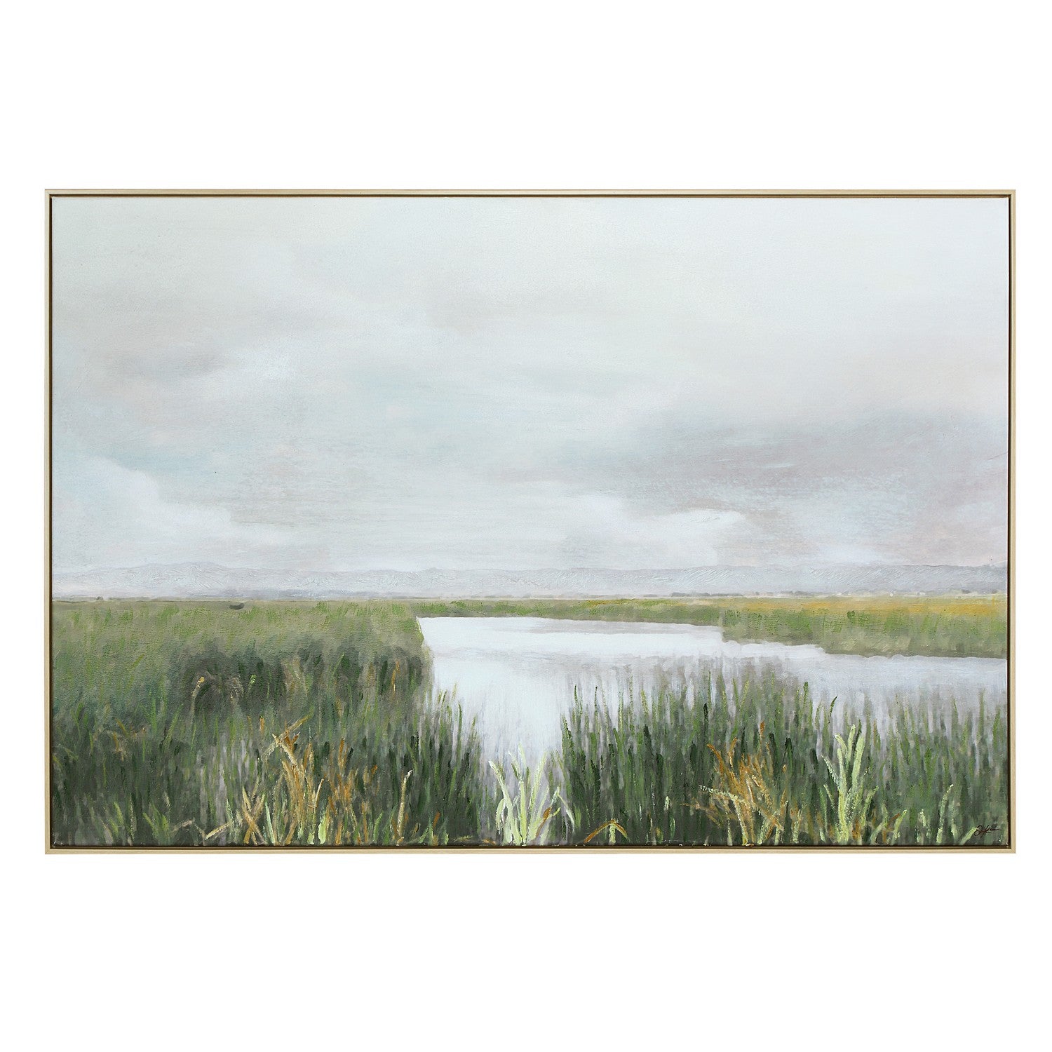 Tallow Canvas Art in New Bleached Wood