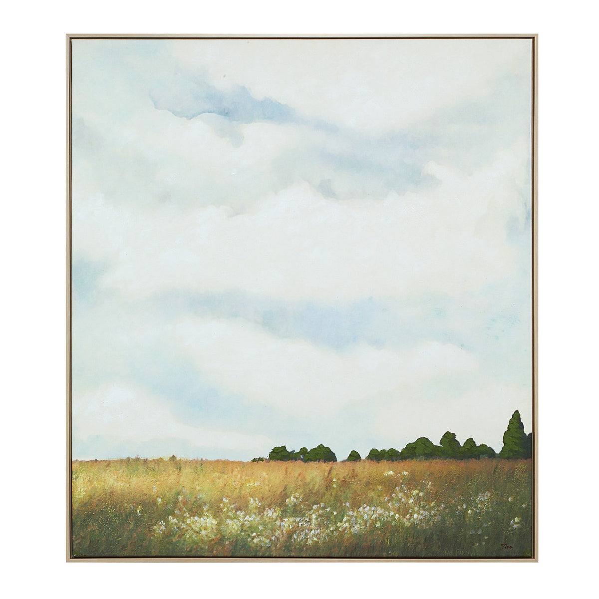 Lasso Canvas Art in New Bleached Wood