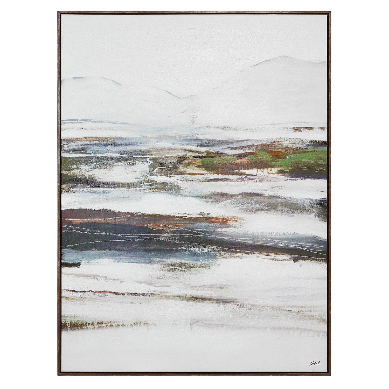 Danae Canvas Art in Grey Wood
