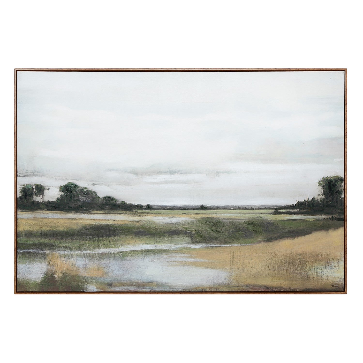 Arcos Canvas Art in Medium Wood