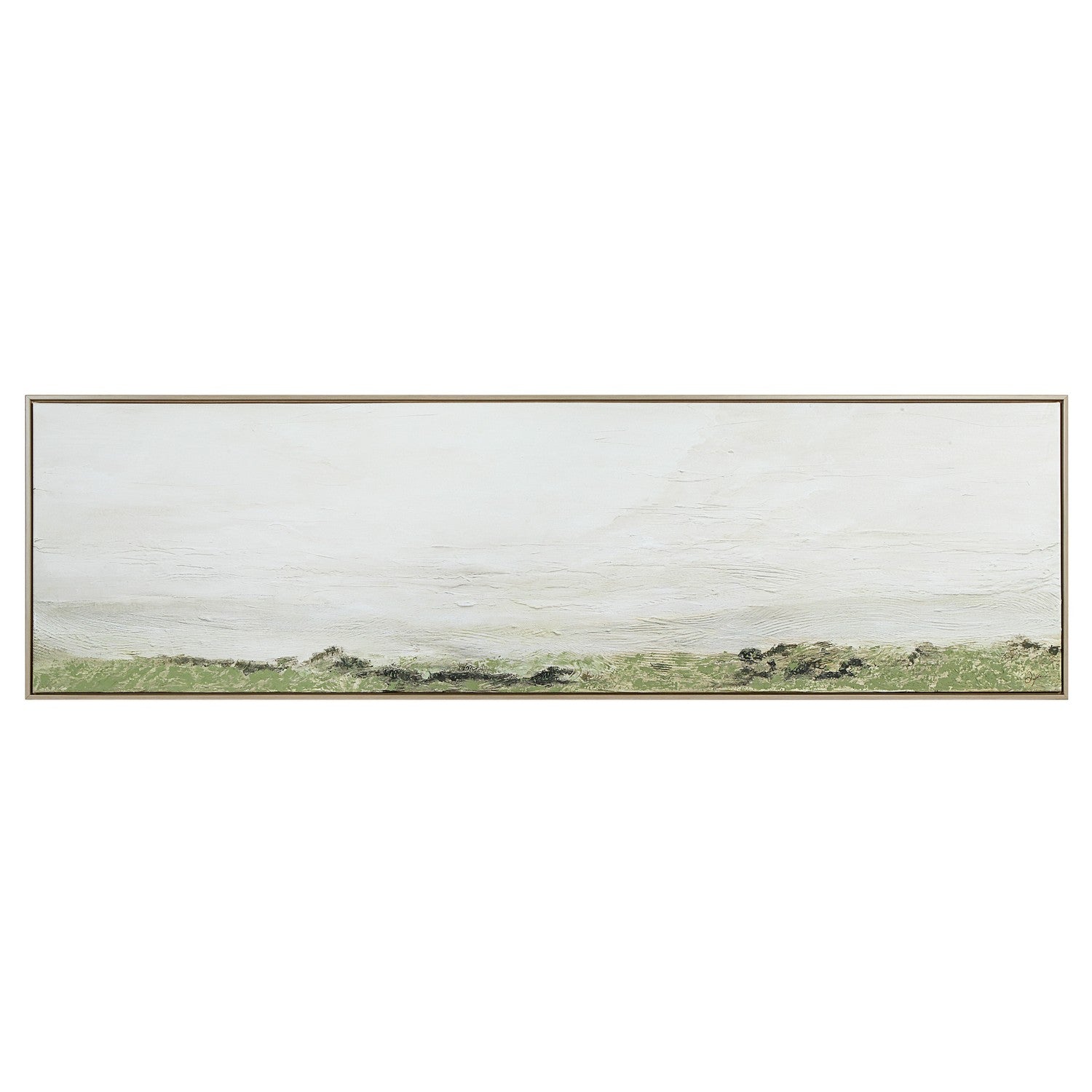 Valle Canvas Art in New Bleached Wood