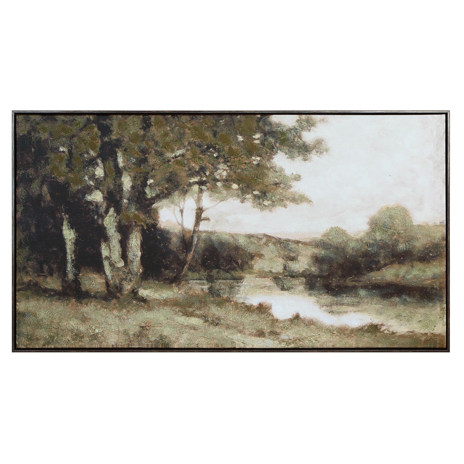 Dulcedo Canvas Art in Grey Wood