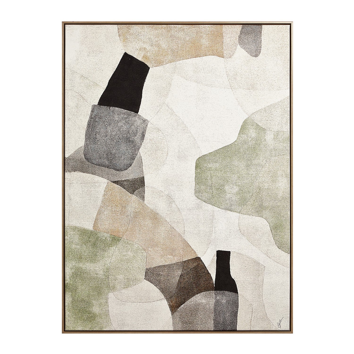 Nala Canvas Art in New Bleached Wood