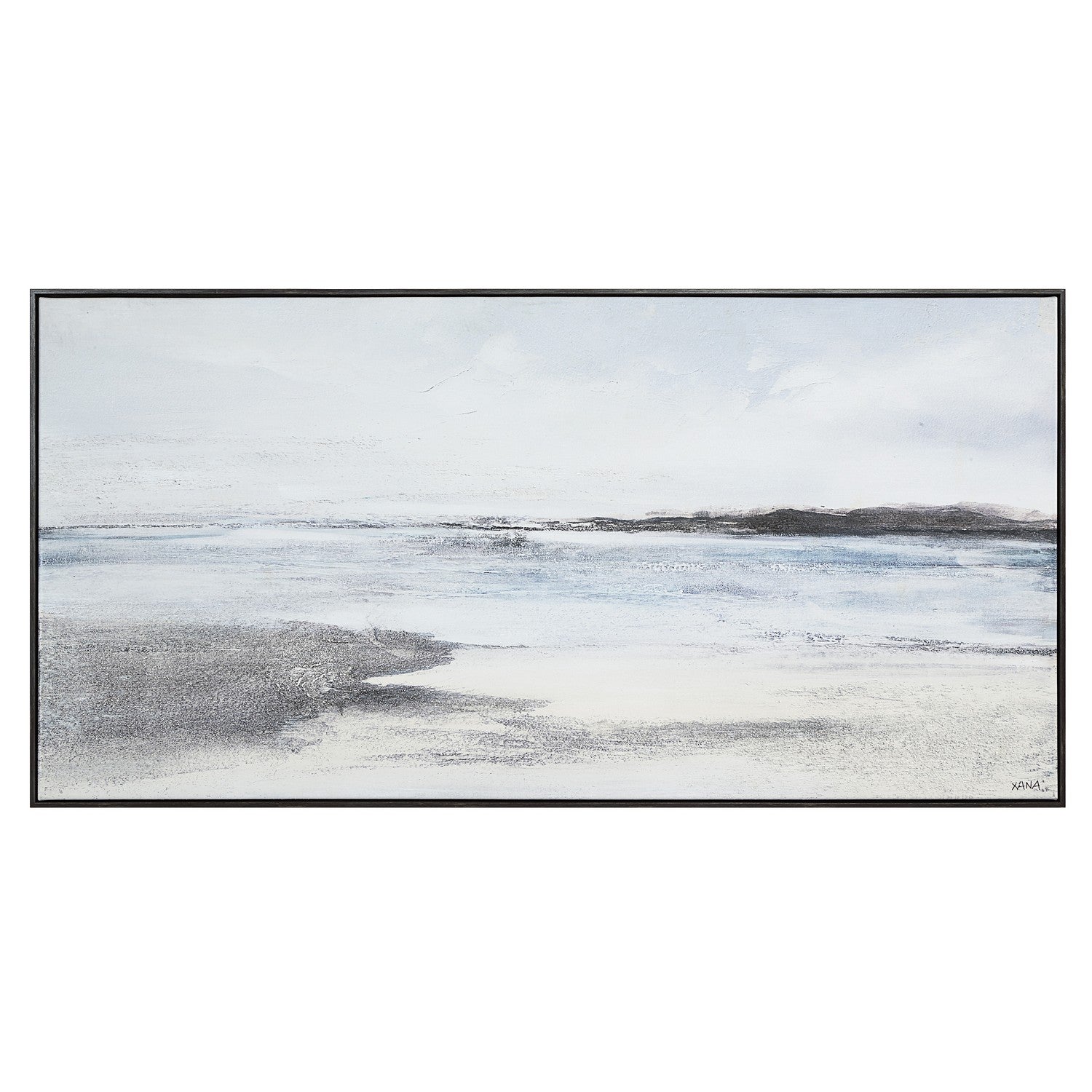 Balnea Canvas Art in Grey Wood
