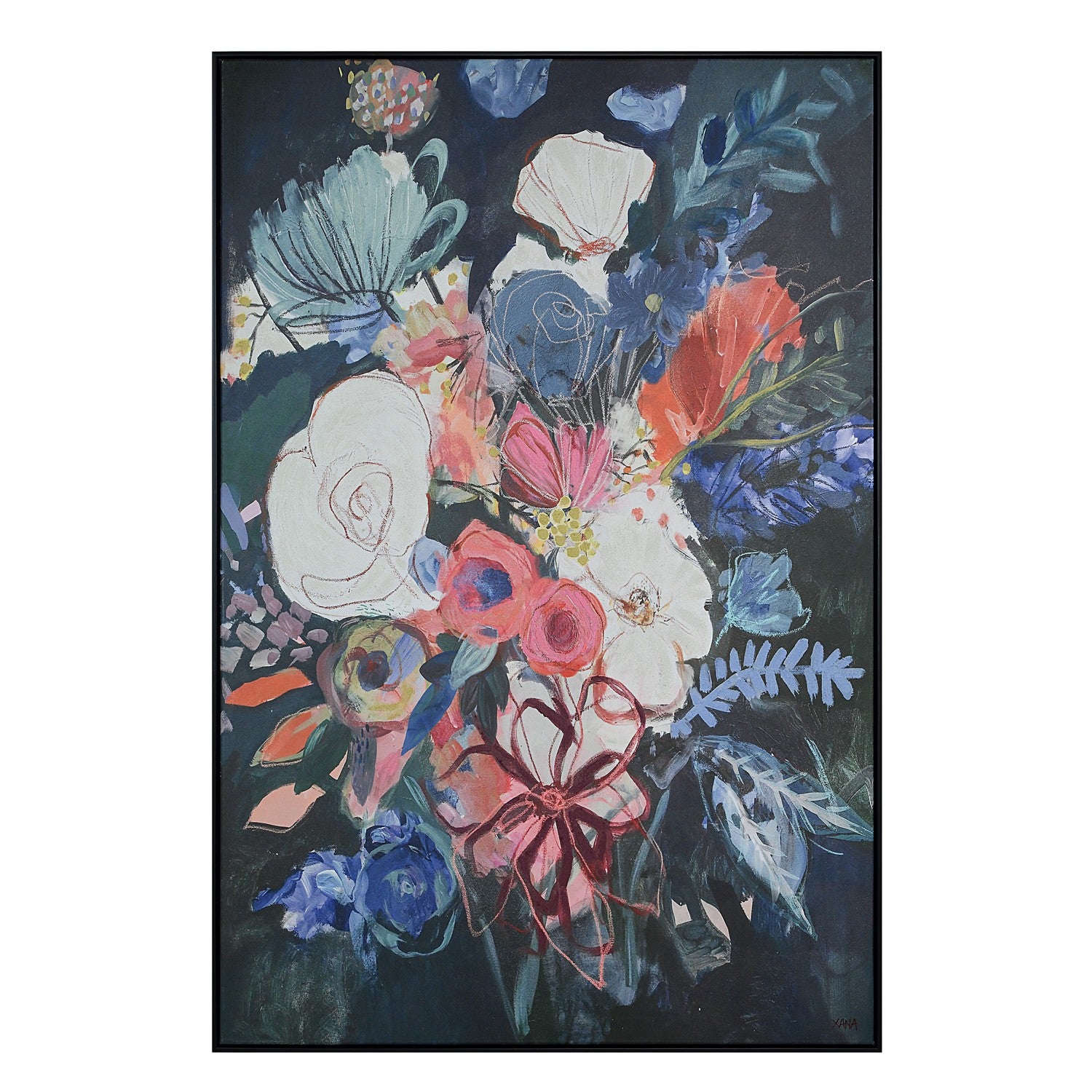 Kyra Canvas Art in Black
