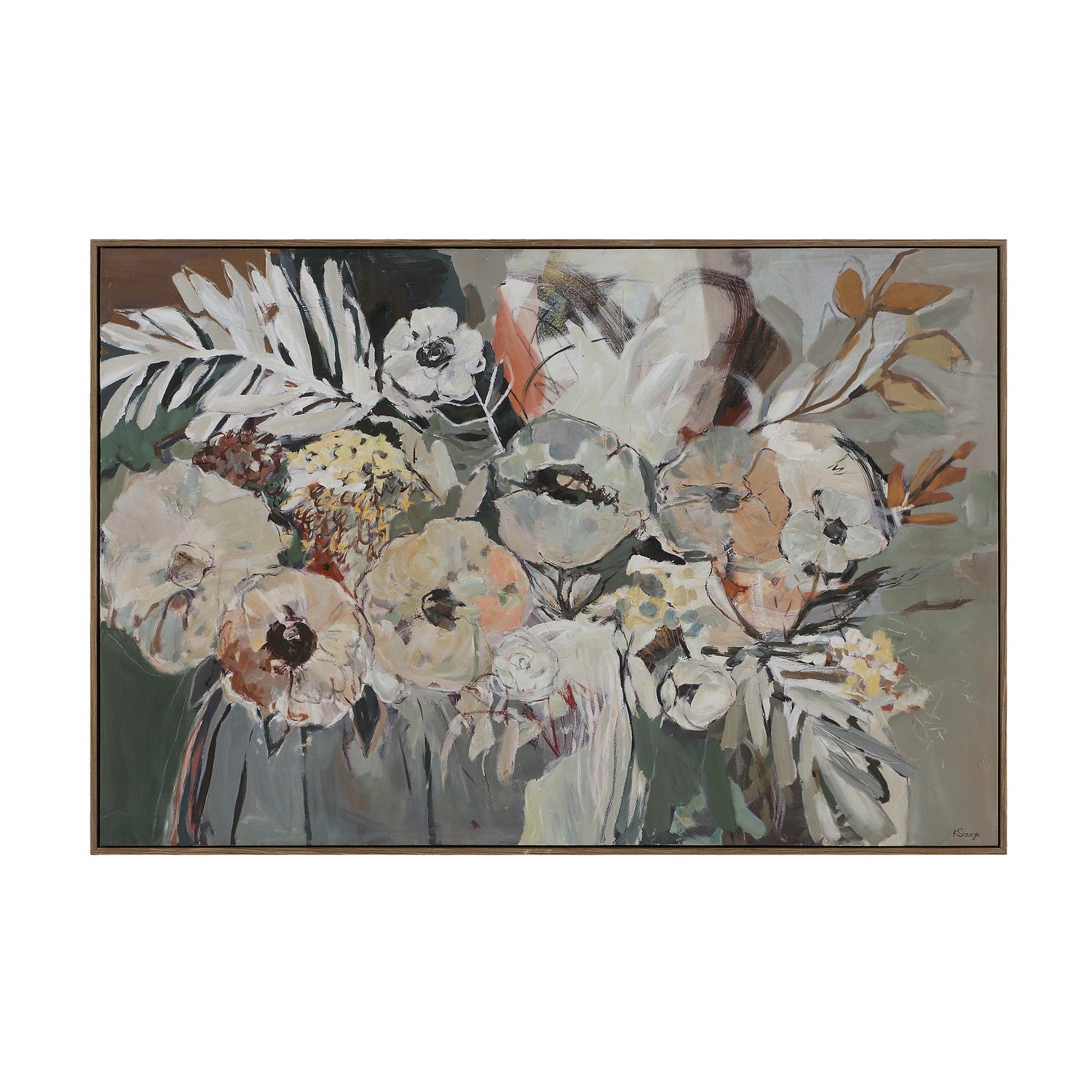 Toile d'art Paine en noyer moyen