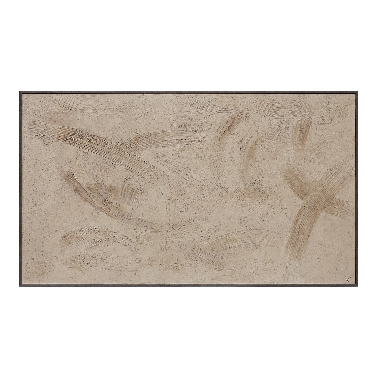 Trofa Canvas Art in Black Oak