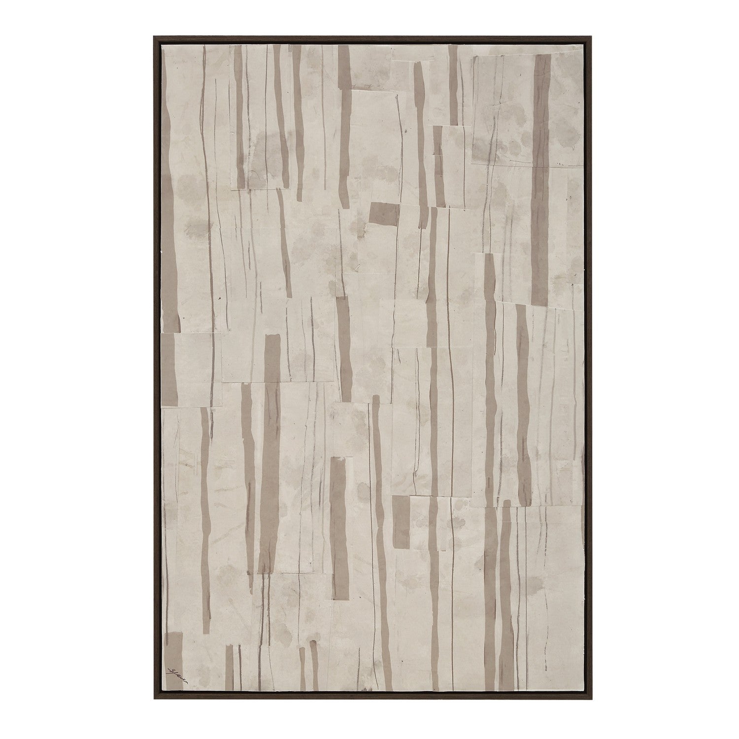 Sediment Canvas Art in Black Oak
