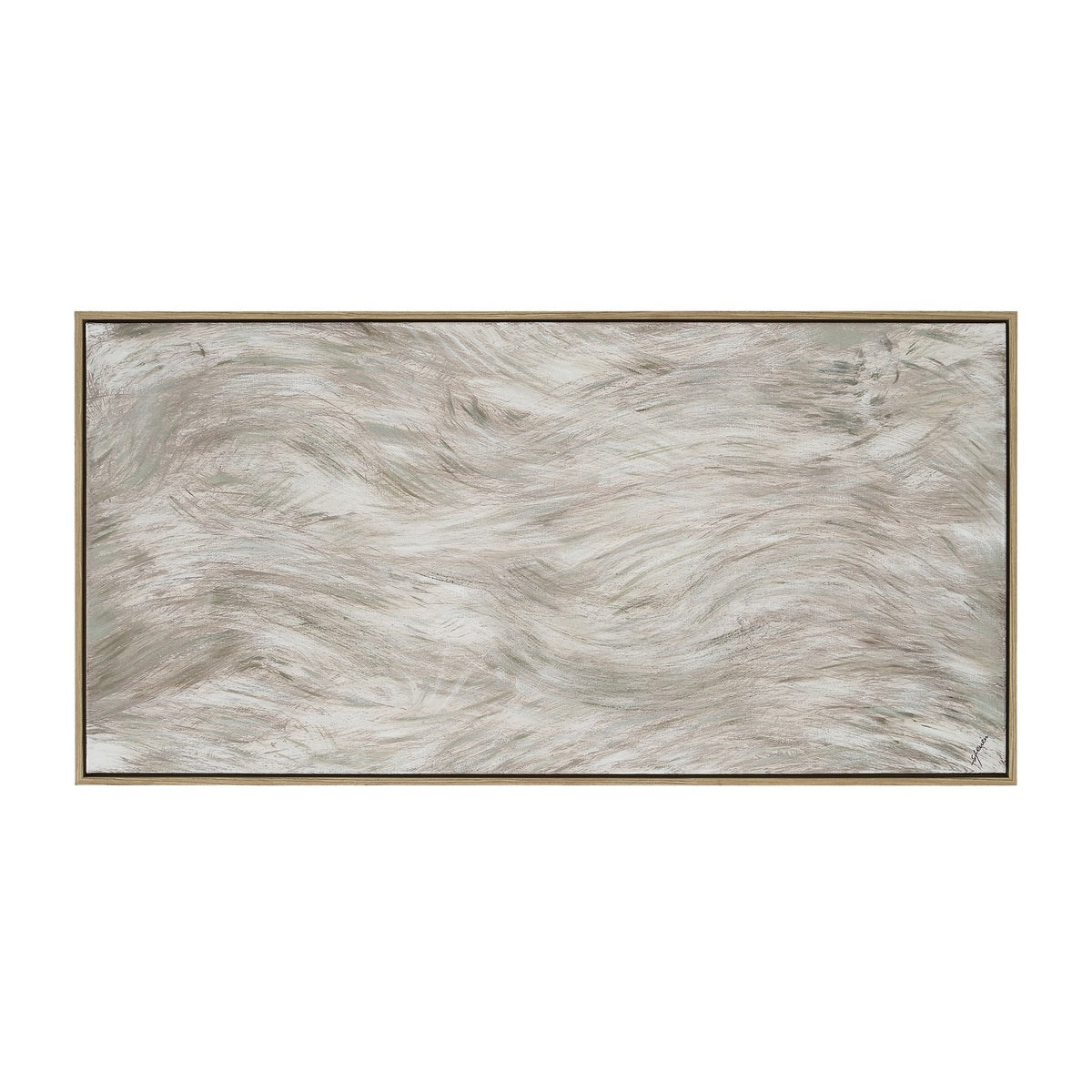 Dune Canvas Art in Walnut