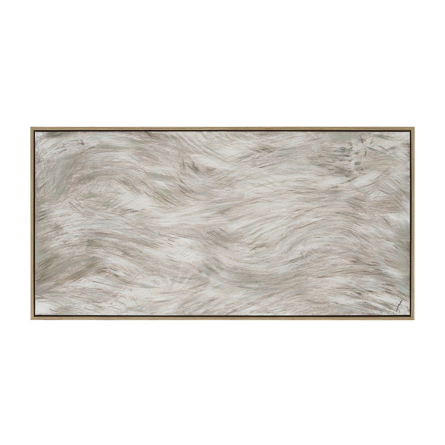 Dune Canvas Art in Walnut