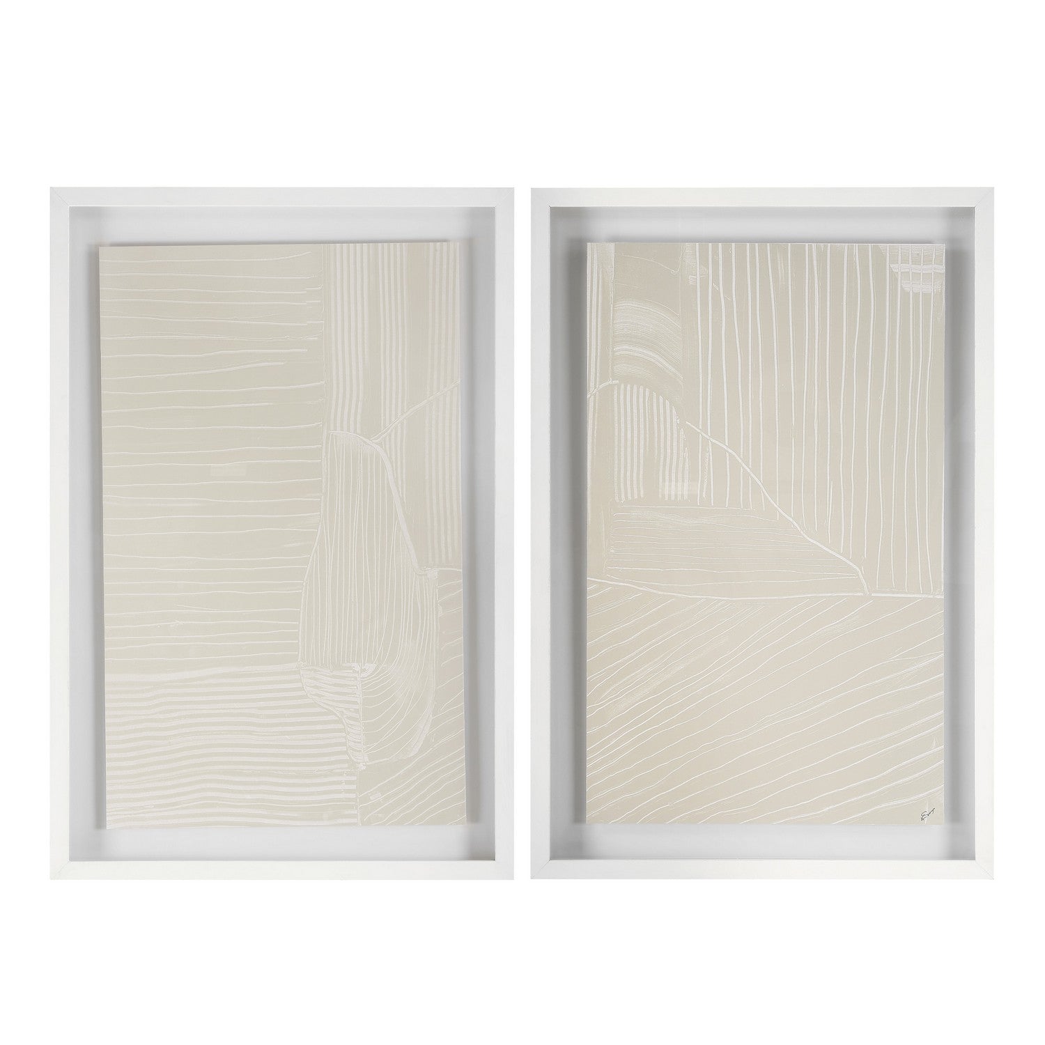 Marlon Wall Art in Painted White