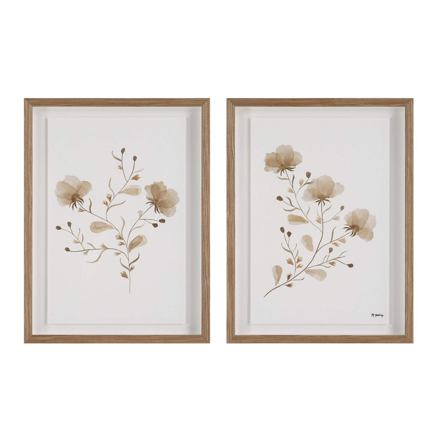 Madalena Wall Art in Medium Walnut