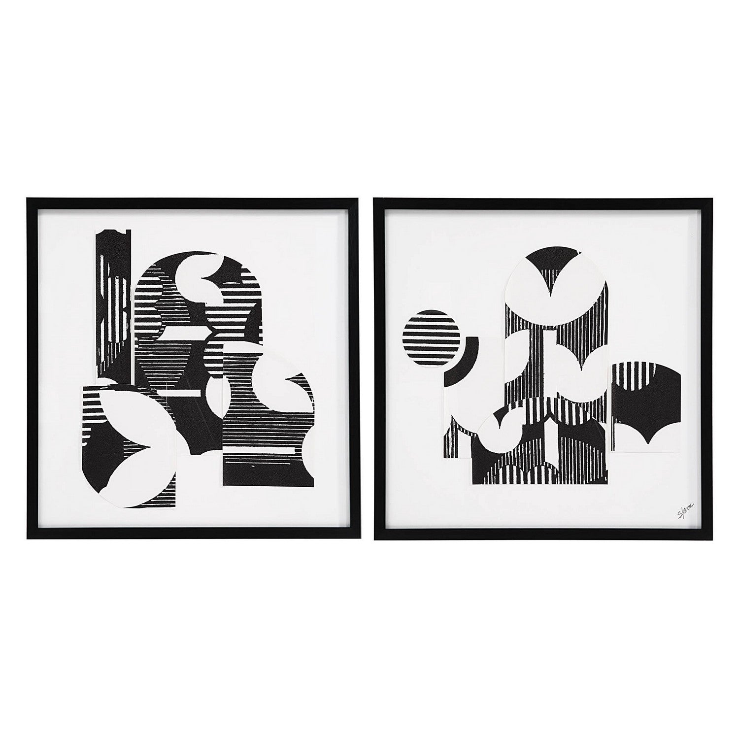 Stratus Wall Art in Black