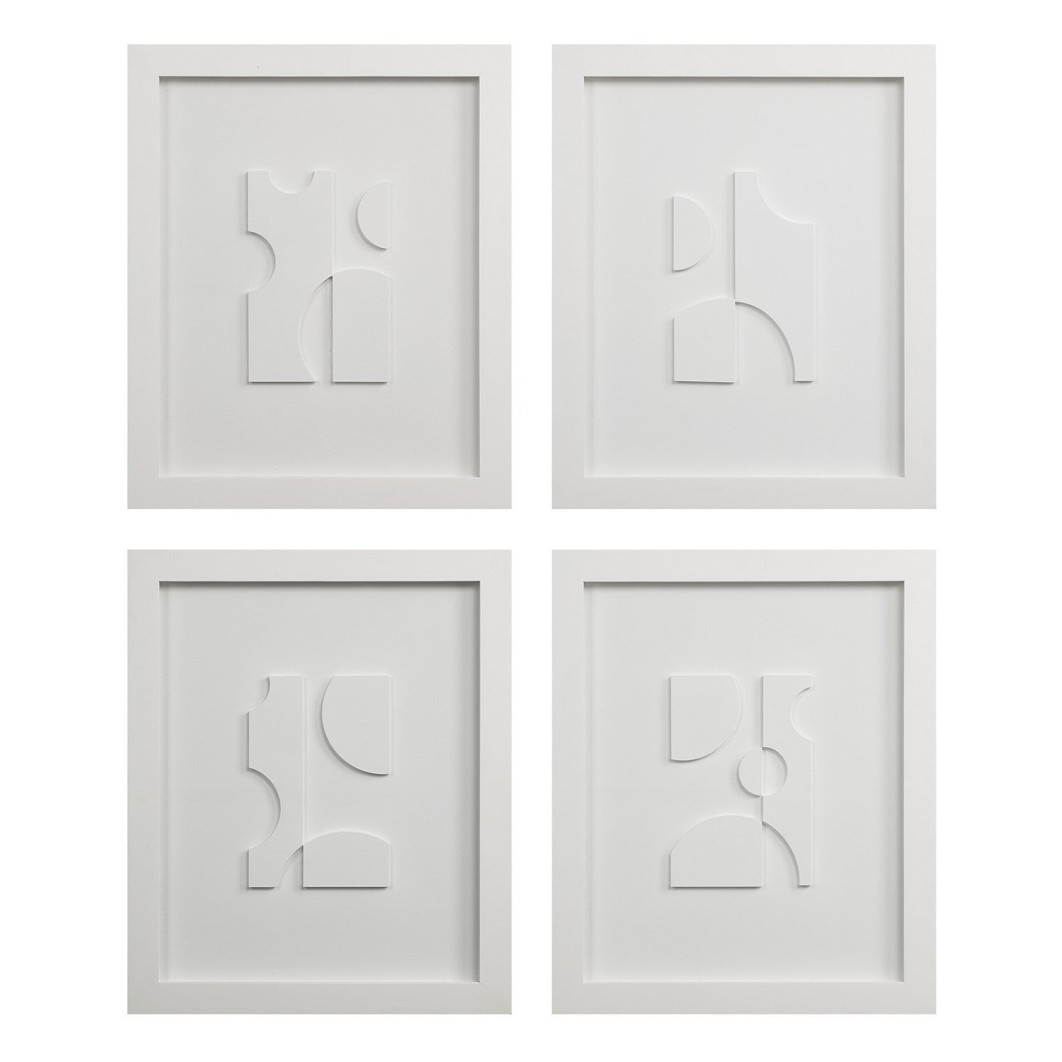 Ispra Wall Decor in Painted Matte White
