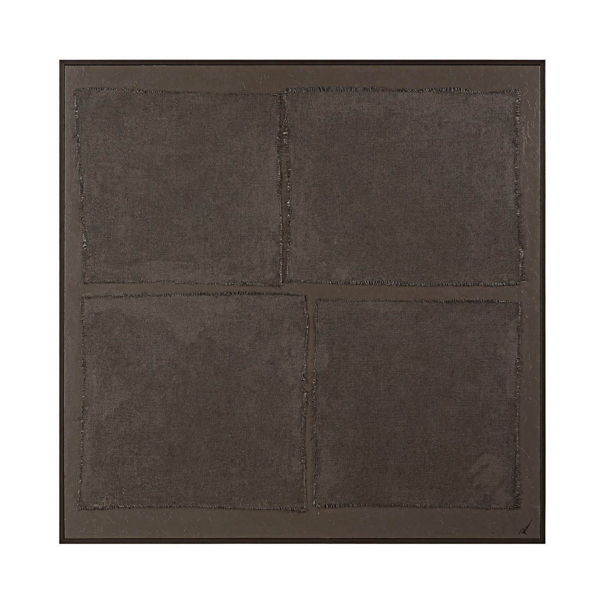 Sprice Wall Art in Painted Brown
