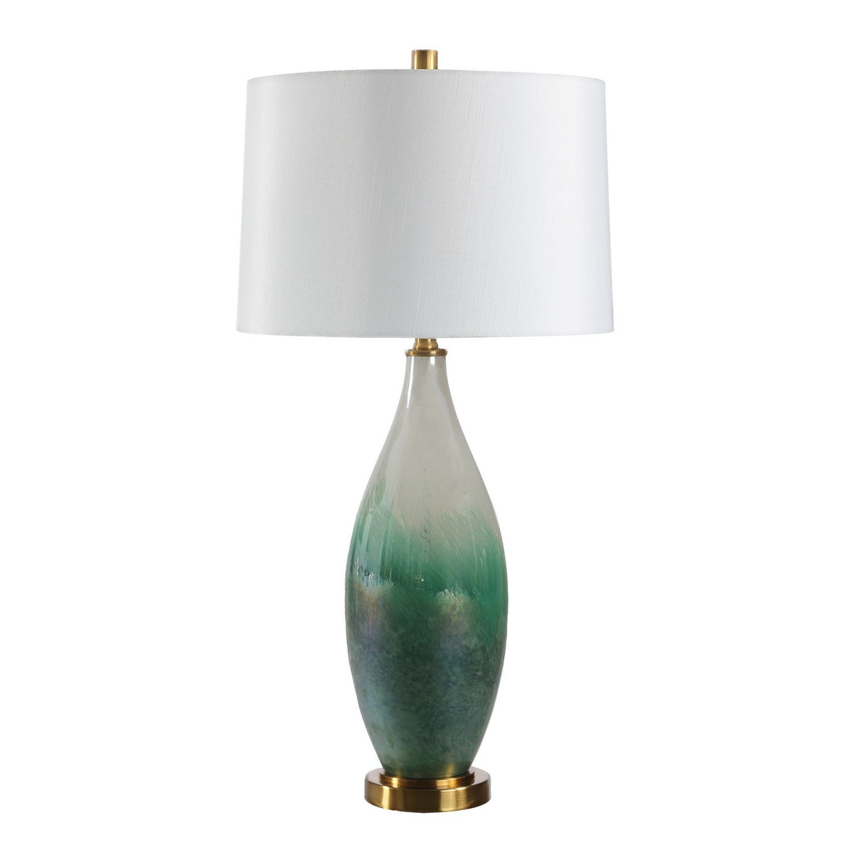 Wave Table Lamp in Green
