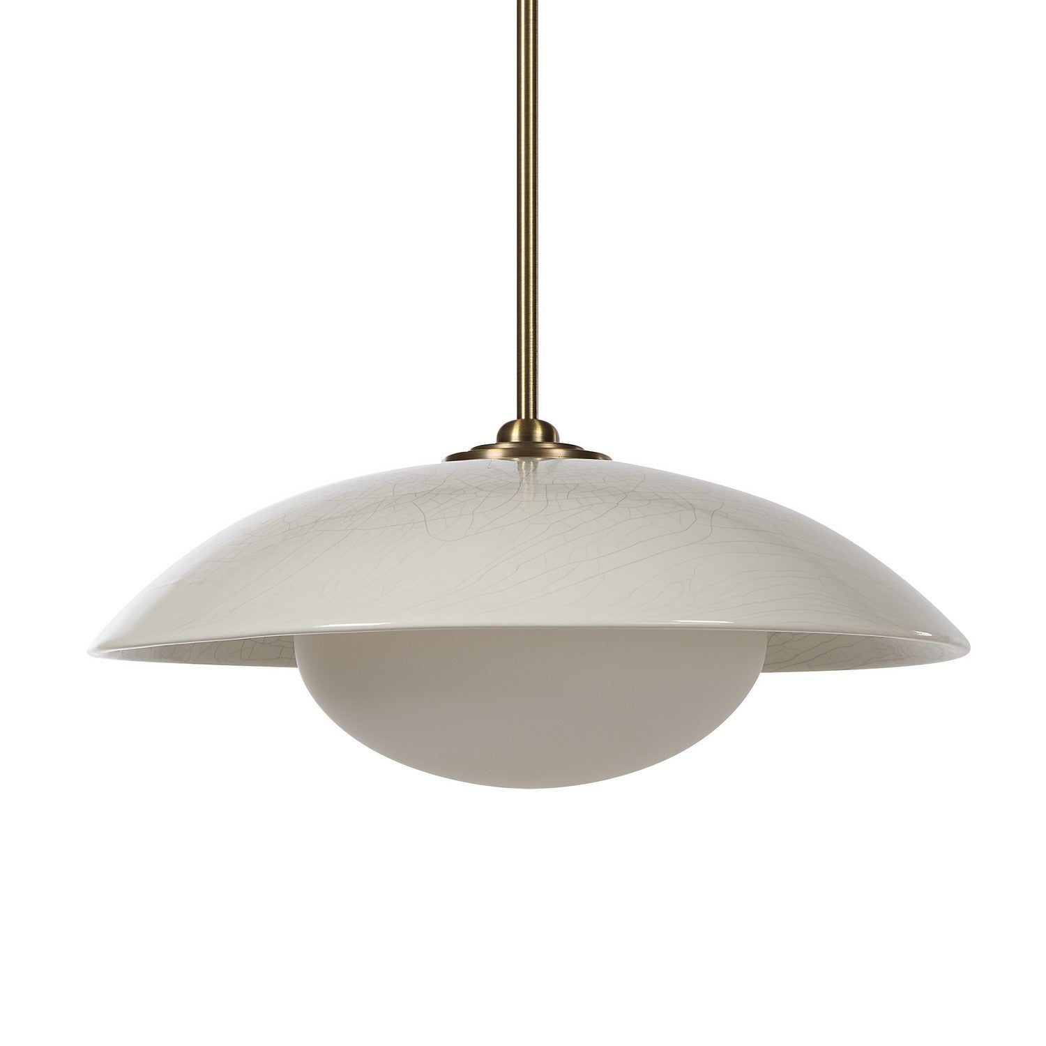 Abbie Ceiling Fixture in Off-White Crackle