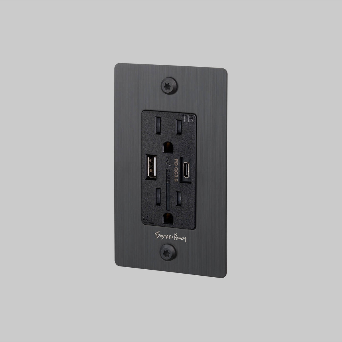 Outlet in Smoked Bronze