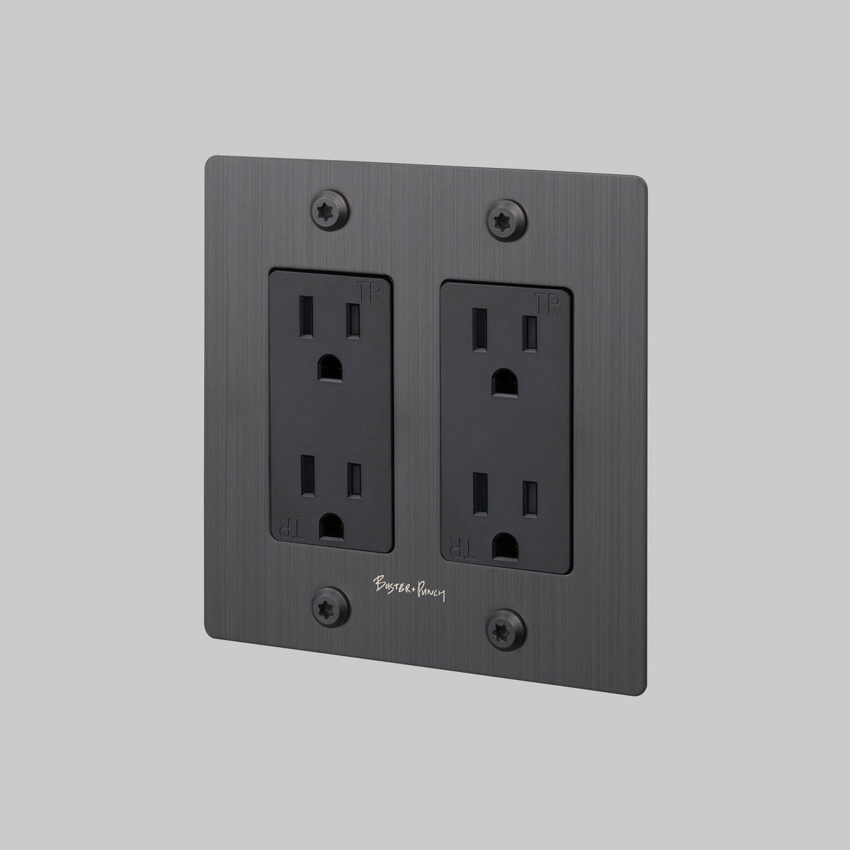 Outlet in Smoked Bronze