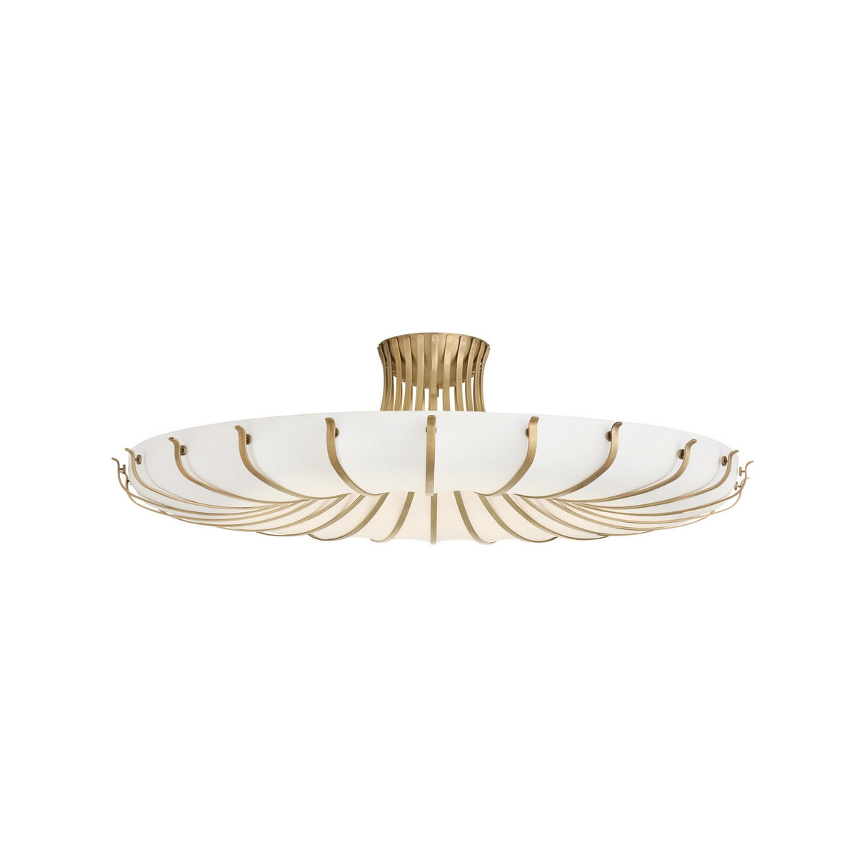 Chambers Ten Light Flush Mount in Ivory