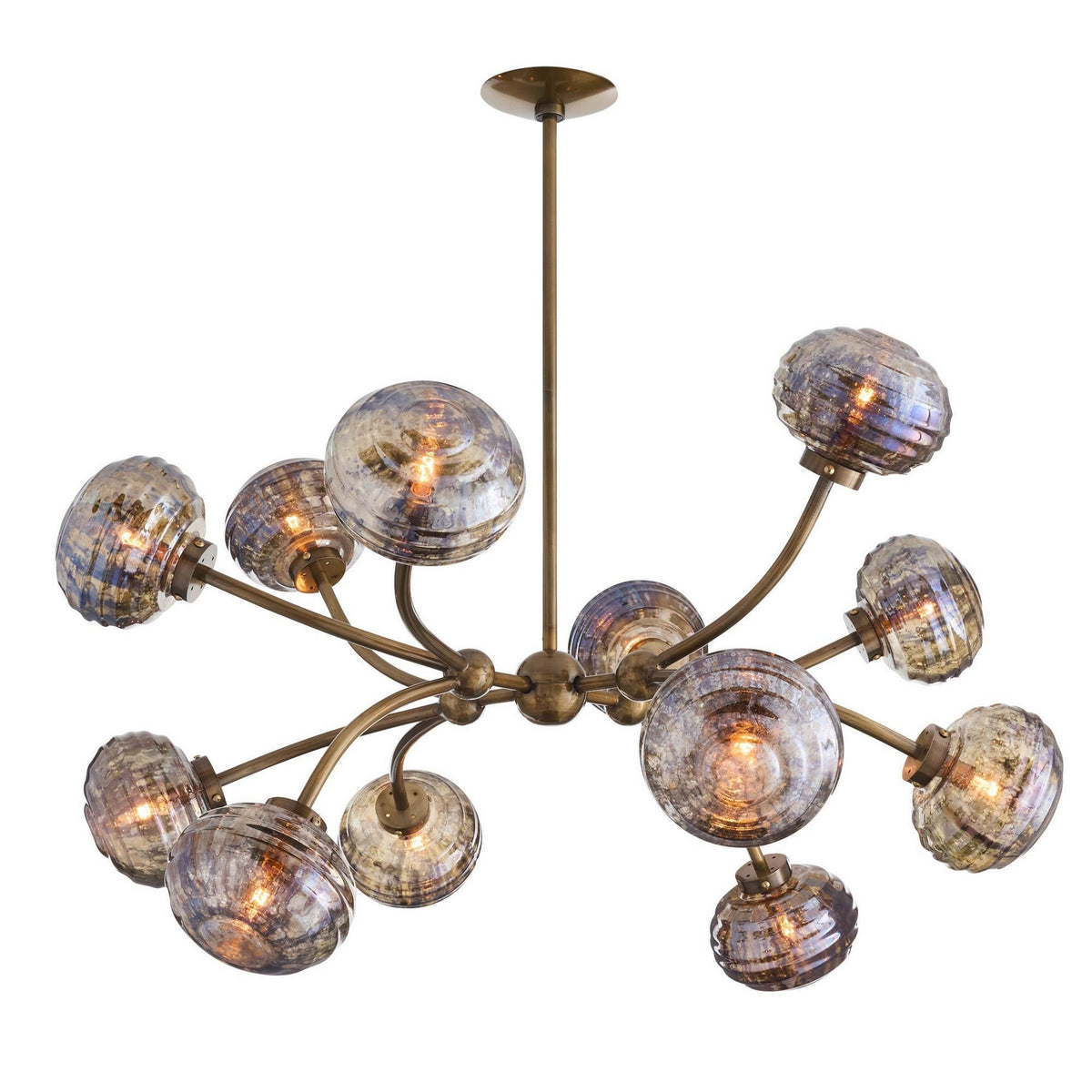 Merrick 12 Light Chandelier in Vintage Brass