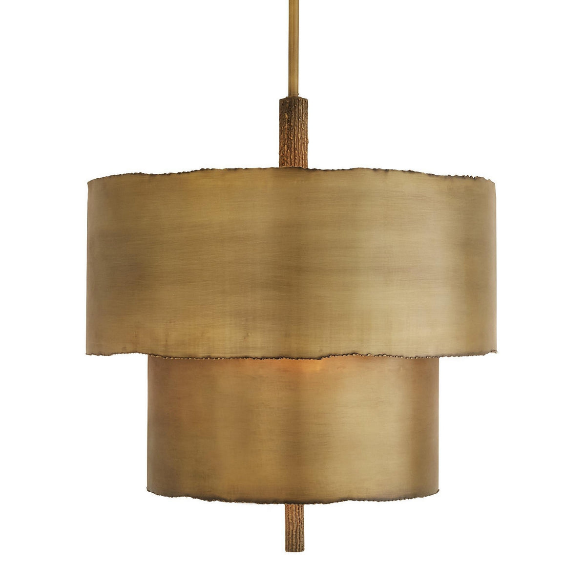 Leonardo Four Light Chandelier in Antique Brass