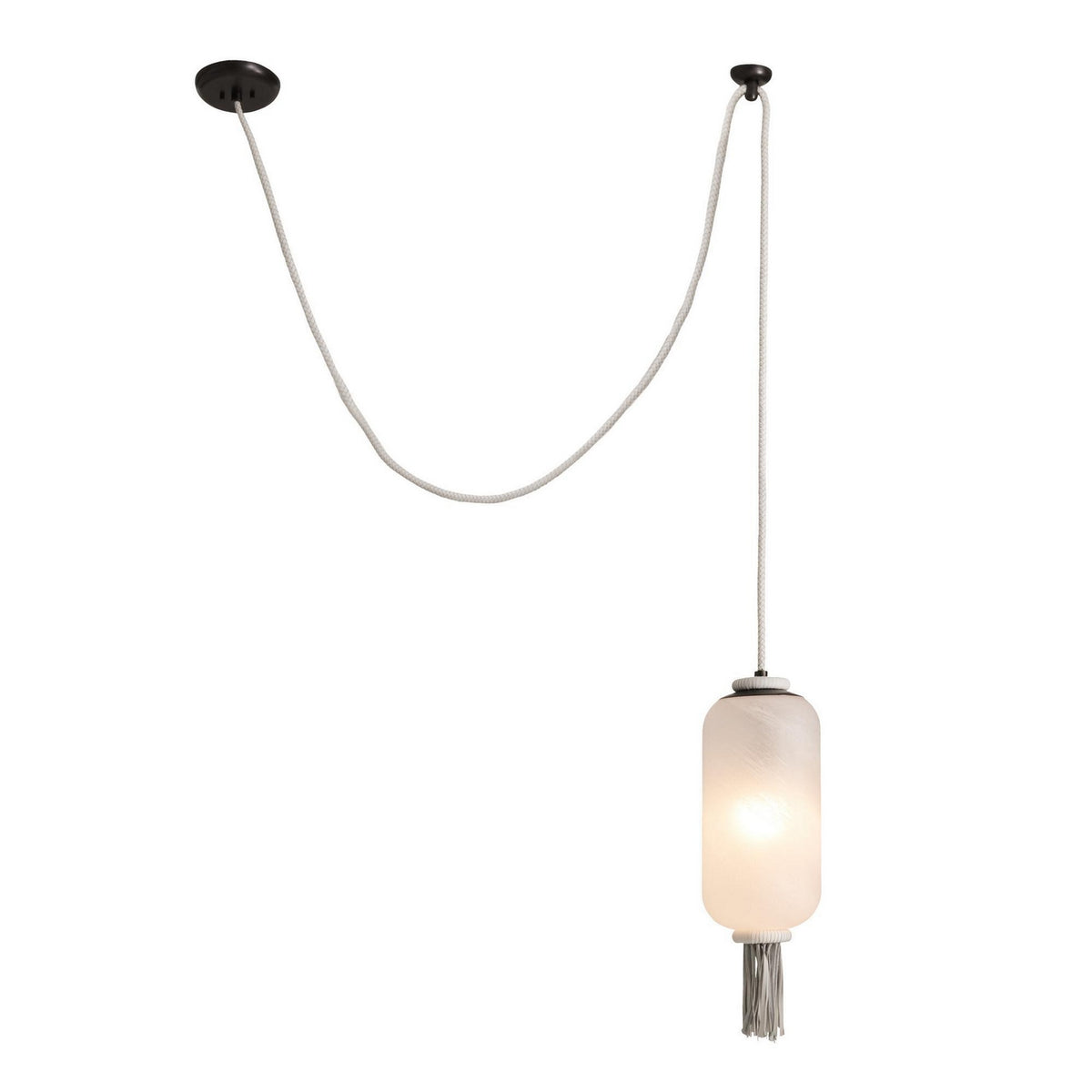 Leandra One Light Pendant in Opal Swirl