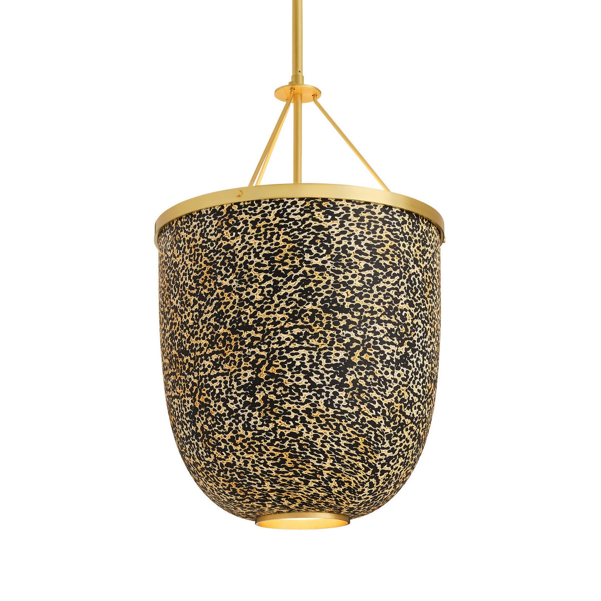 Lysandra One Light Pendant in Faux Eggshell