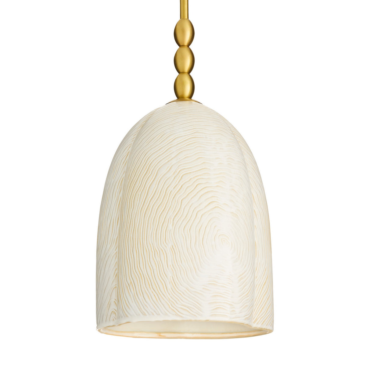 Lyla One Light Pendant in Whitewash