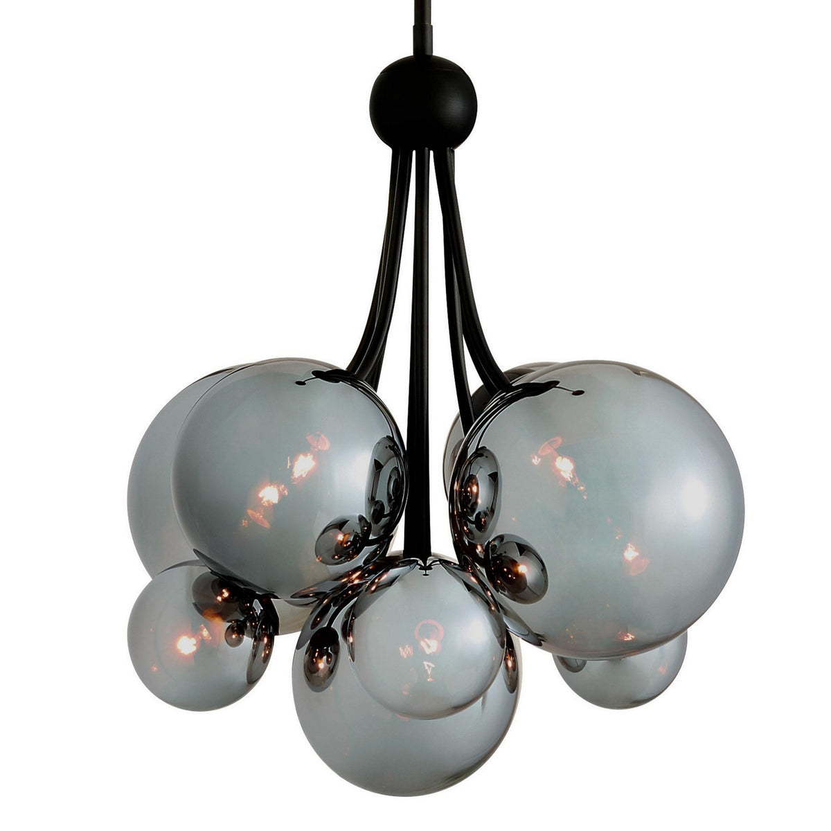 Lustre Montrose à neuf lumières en chrome brillant