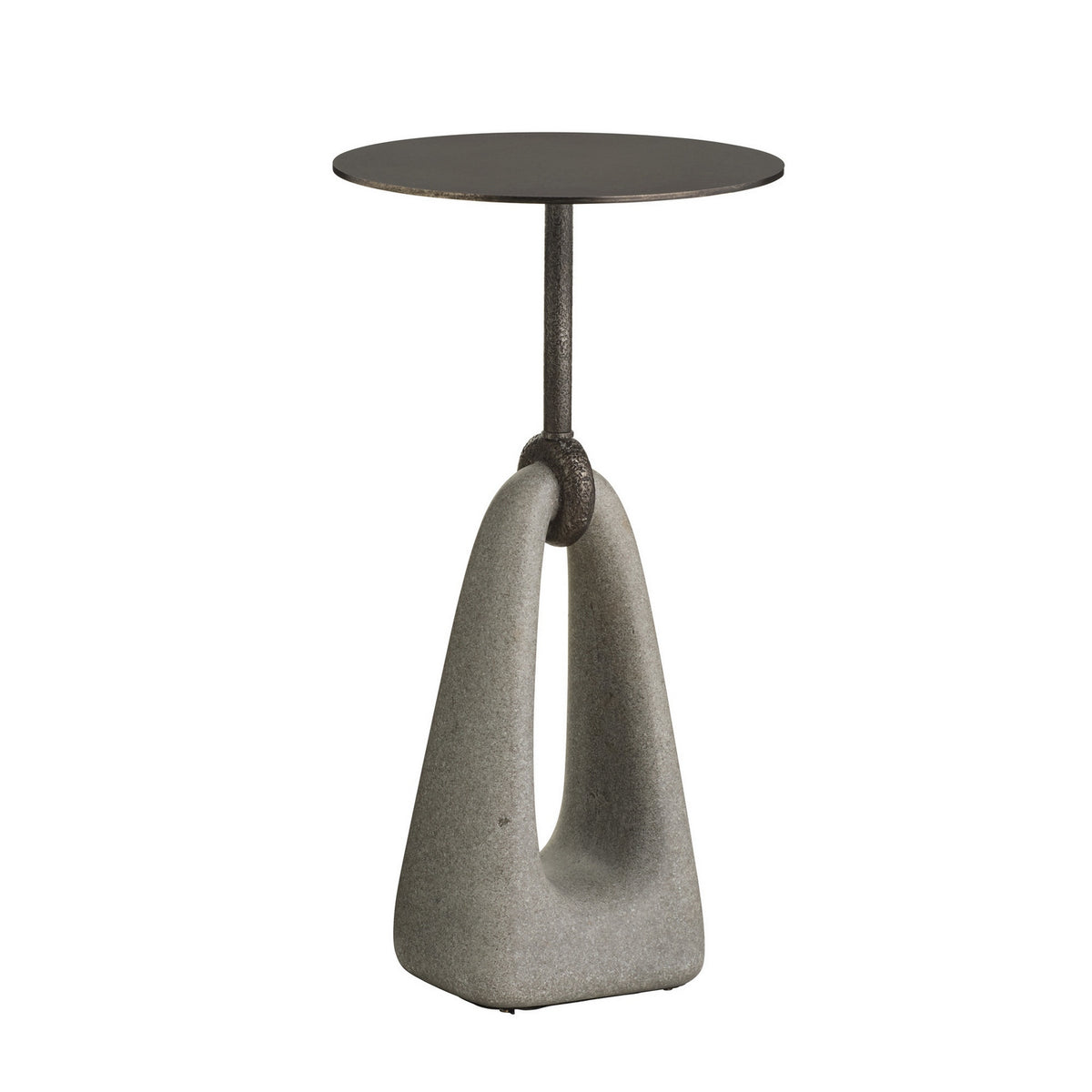 Table d'appoint Miles en bronze vieilli
