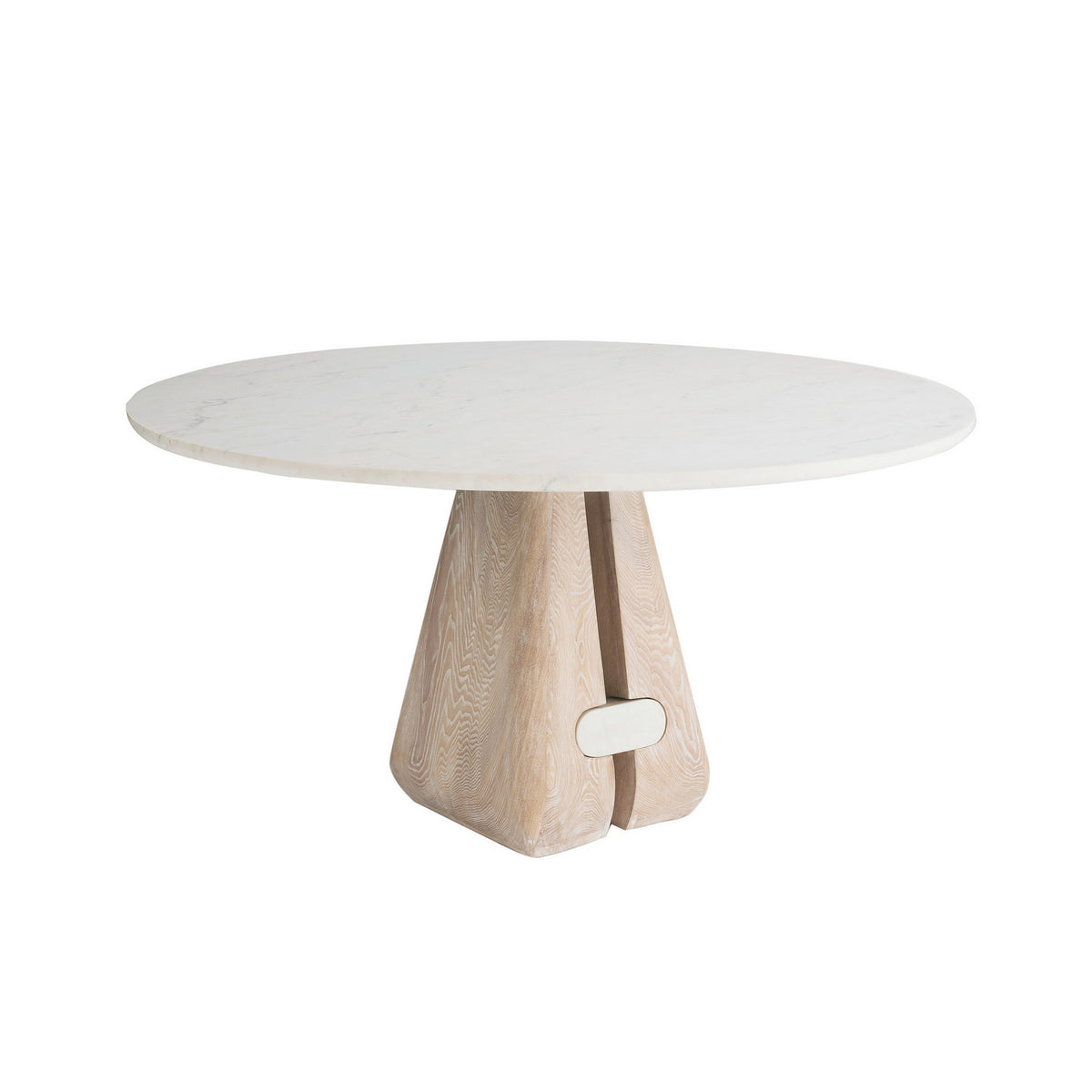 Table à manger Melt en marbre blanc