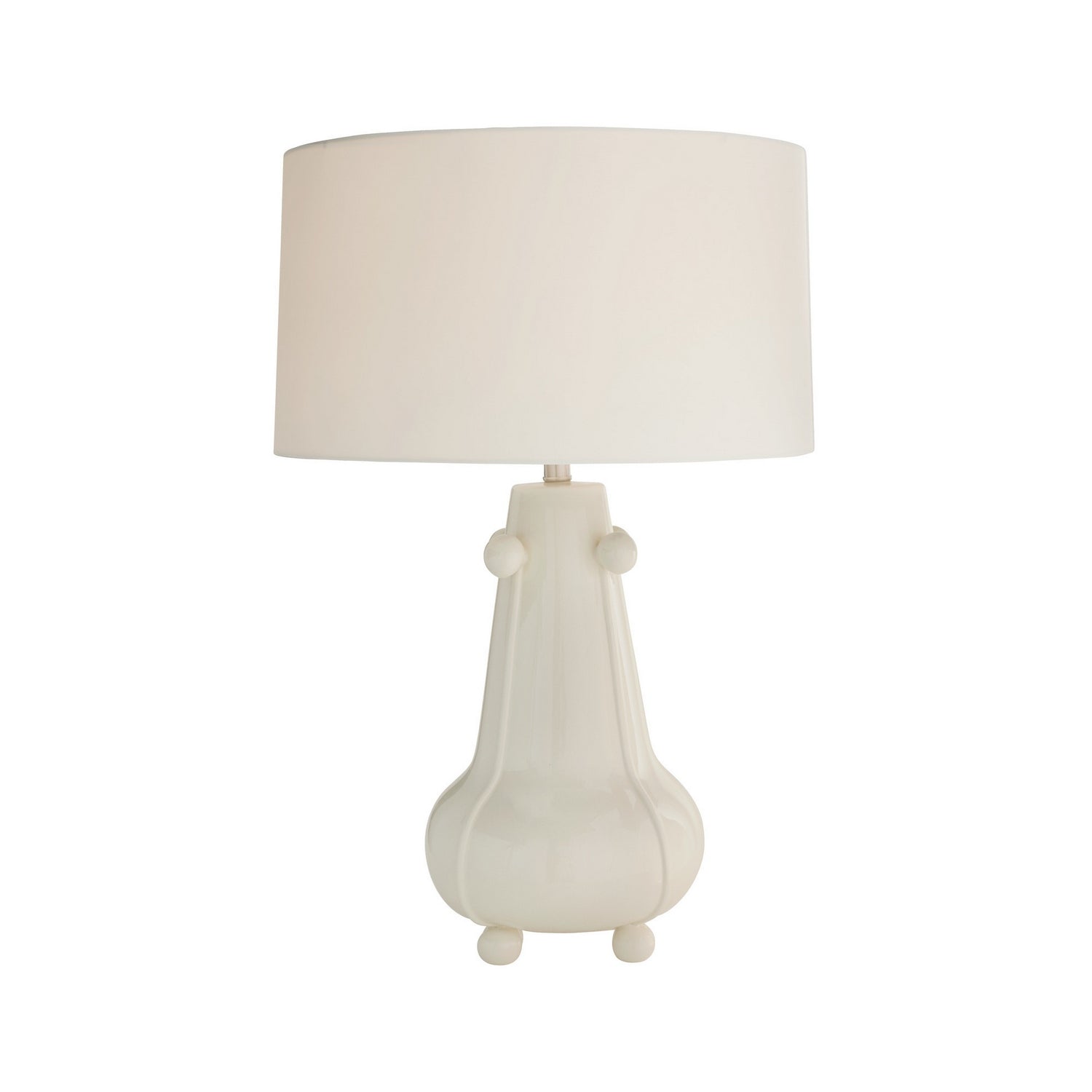Miriam One Light Table Lamp in Ivory Crackle