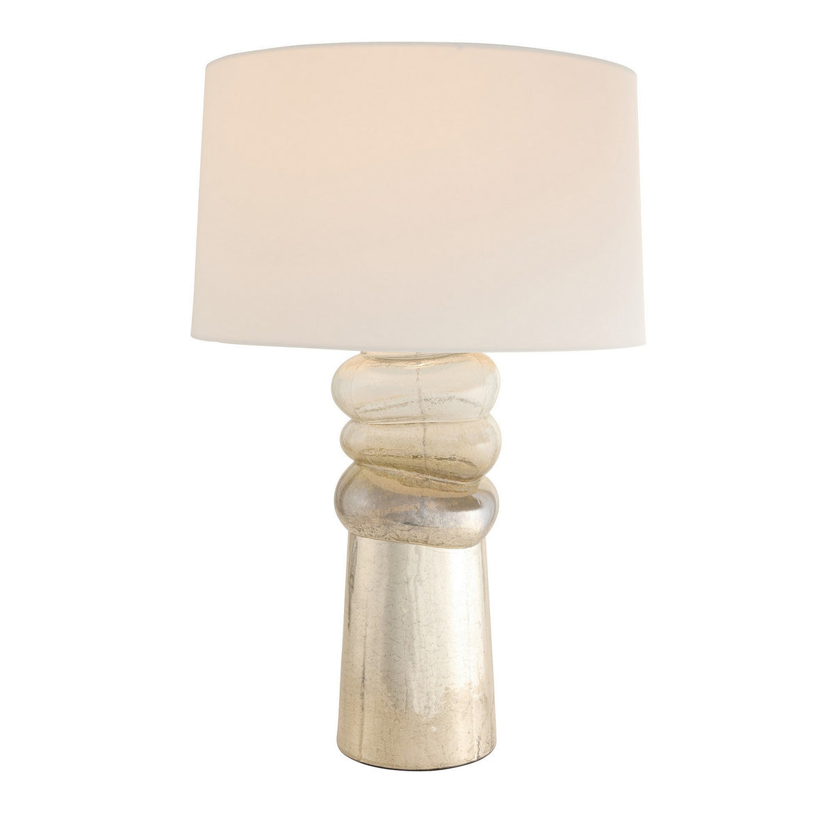 Milan One Light Table Lamp in Antique Mercury Ombre