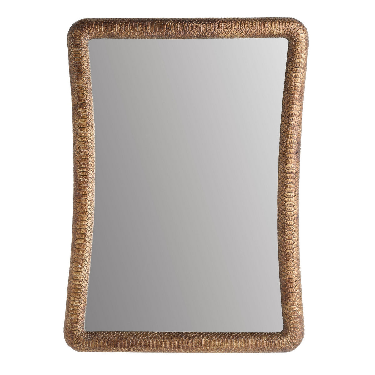 Malakai Mirror in Antiqued Gold Leaf