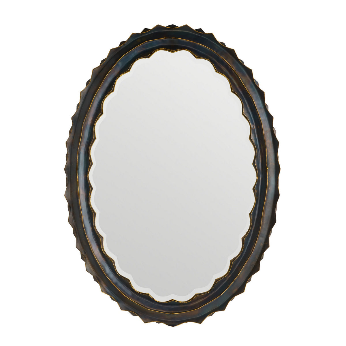 Norway Mirror in Burnt Iron