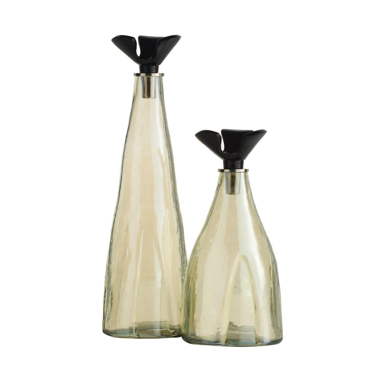 Carafe Lydia, lot de 2 en bronze
